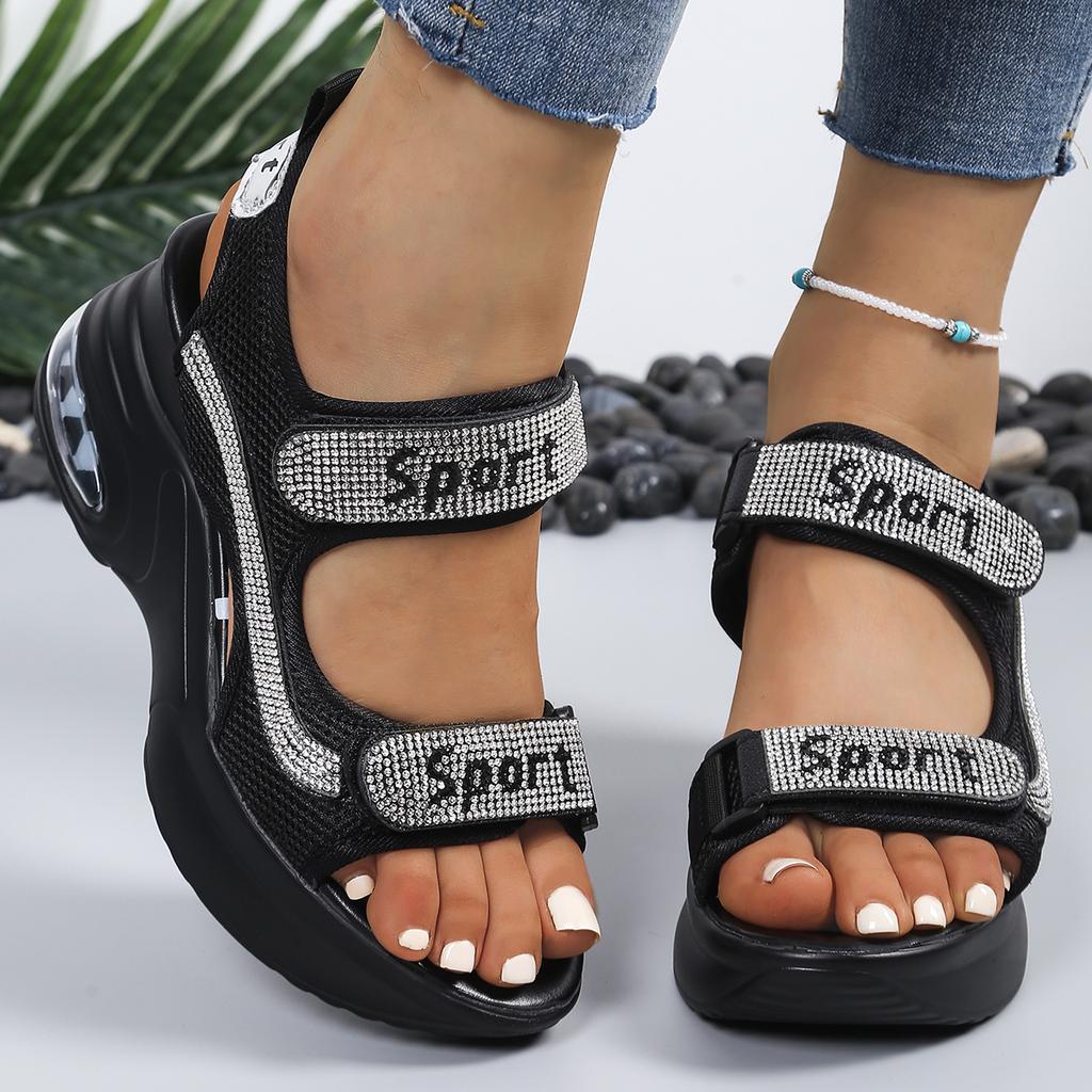 Fashionable and Elegant Sexy High Heel Sandals for Women in Summer New Round Toe Thick Sole Comfortable Casual Sandals