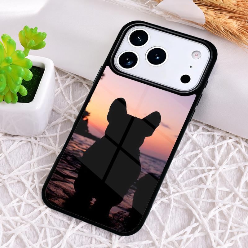 Französische Bulldogge Handyhülle für iPhone 17 Air 16 15 11 12 14 13 Pro Max Stoßfeste Hülle
