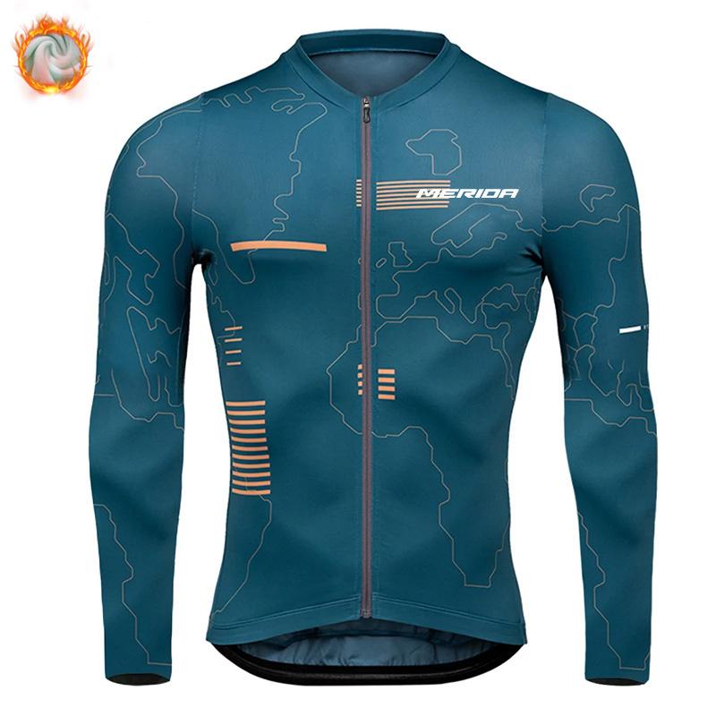 

2026 Winter Fleece Warm Cycling Suit Set Long Sleeves Cycling Clothing Men s Thermal Fleece Cycling Jersey Set Moutain Road Bike Uniform S