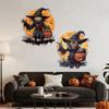 Halloween New Horror Pumpkin Black Skeleton Sticker Bedroom Living Room Background Holiday Decoration Wall Sticker