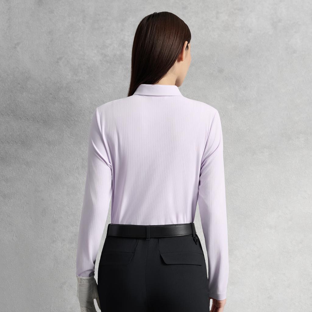 New FILA Golf Series Polo Shirt Women's Cloud Garment Purple A11W535201FVT