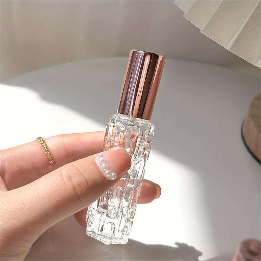 1pc 0.34oz Glass Perfume Spray Bottle with Aluminum Atomizer, Unscented Empty Refillable Dispenser