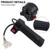 3 Speed Electric Bicycle Throttle Grip for E Bike Waterproof and Wear Resistant