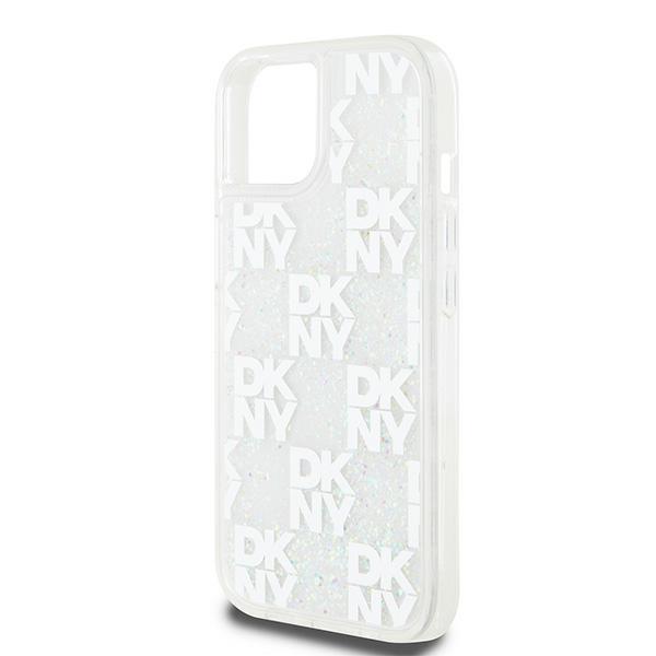 Dkny Dkhcp15Slcpept Iphone 15 / 14 / 136.1 Biały/White Hardcase Liquid Glitter Multilogo