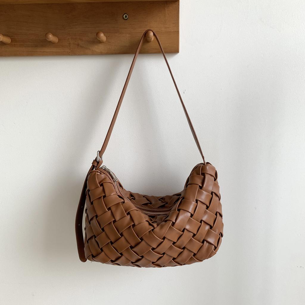 Einschultertasche - Elegante Damen-Achseltasche für den lässigen Transport, Gewebtes Design