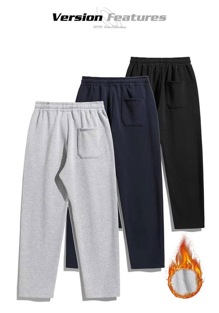 Men's and Women's Thick Plus Velvet Hoodie and Sweatpants Set - European Size, Loose Fit for Spring, Autumn, and Winter.