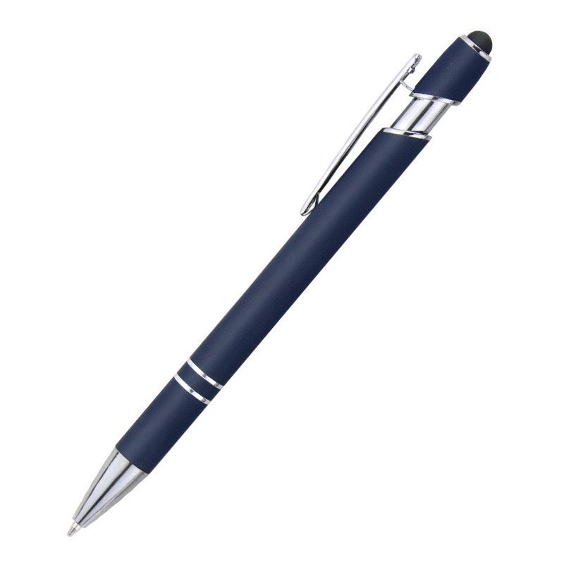 Engraved Aluminum Touchscreen Ballpoint Pen with Spray Paint Finish - Perfect for Gifts and Advertising