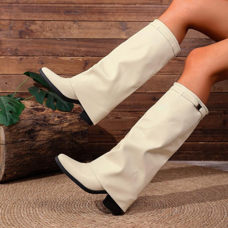 Large size thick heel trousers long boots for women 0000 autumn and winter new fashion high boots fashion boots for women