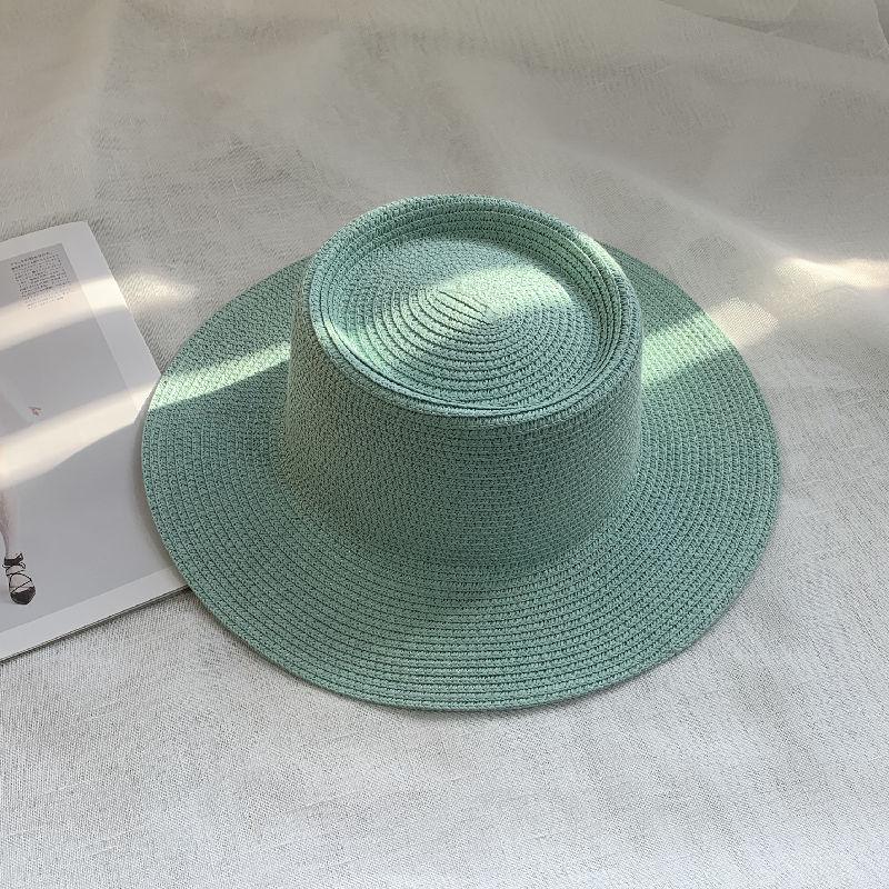 Spring and Summer New Light Board Straw Hat Men's Outdoor Leisure Versatile Sun Hat Children Travel Vacation Beach Hat