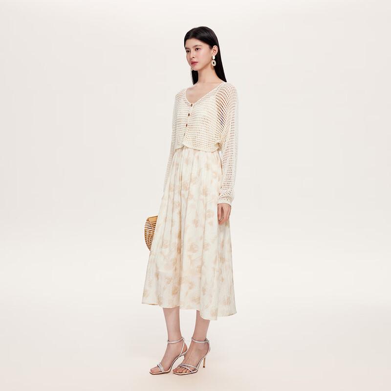 FivePlus Women's Hollow Knit Long Sleeve Summer Cardigan