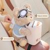 Car Tissue Box Trash Can 2-in-1 Creative Car Armrest Box Drawer Box Universal Fit Easy Install Auto Interior Storage Decoration