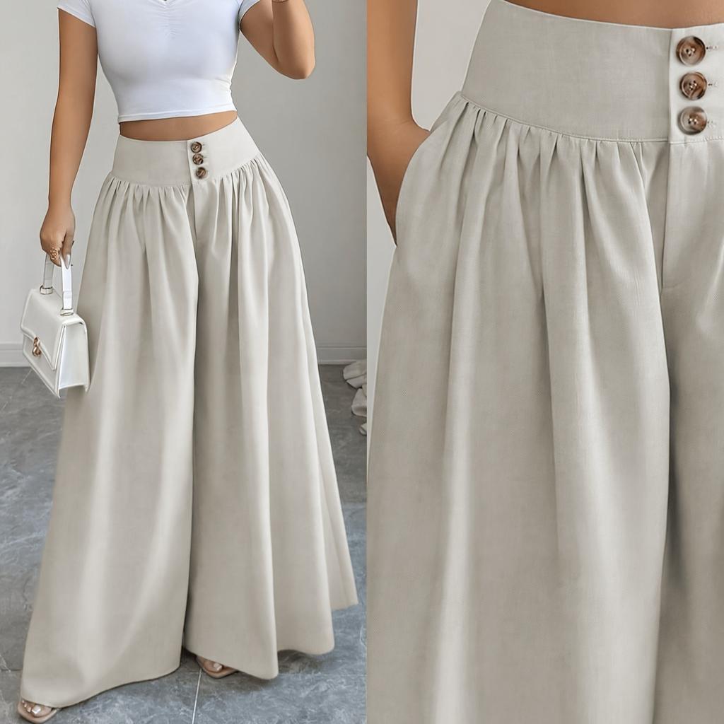 Women'S High-Waisted Wide-Leg Pants with a Loose And Flowing Silhouette, Perfect for Casual Attire And Easy to Match with Various Outfits