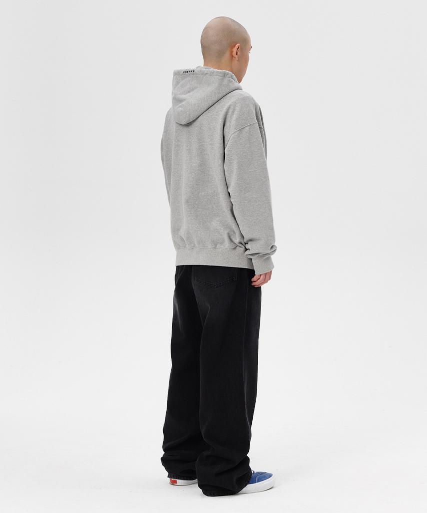 Mahagrid Butterfly Applique Hood Zip-Up Gray(Mg2Esmm413A)