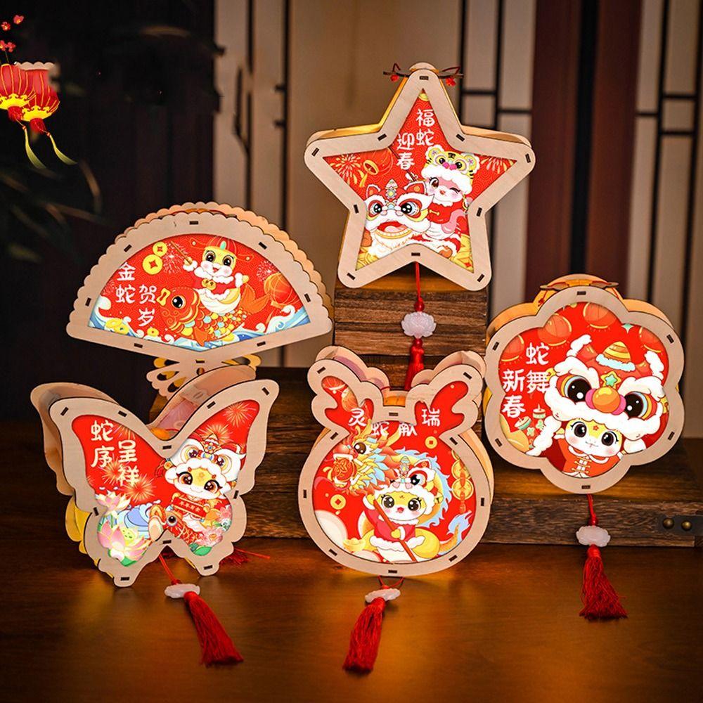 Traditional New Year Luminous Lantern Chinese Style Children Handheld Lantern Hanfu Accessories