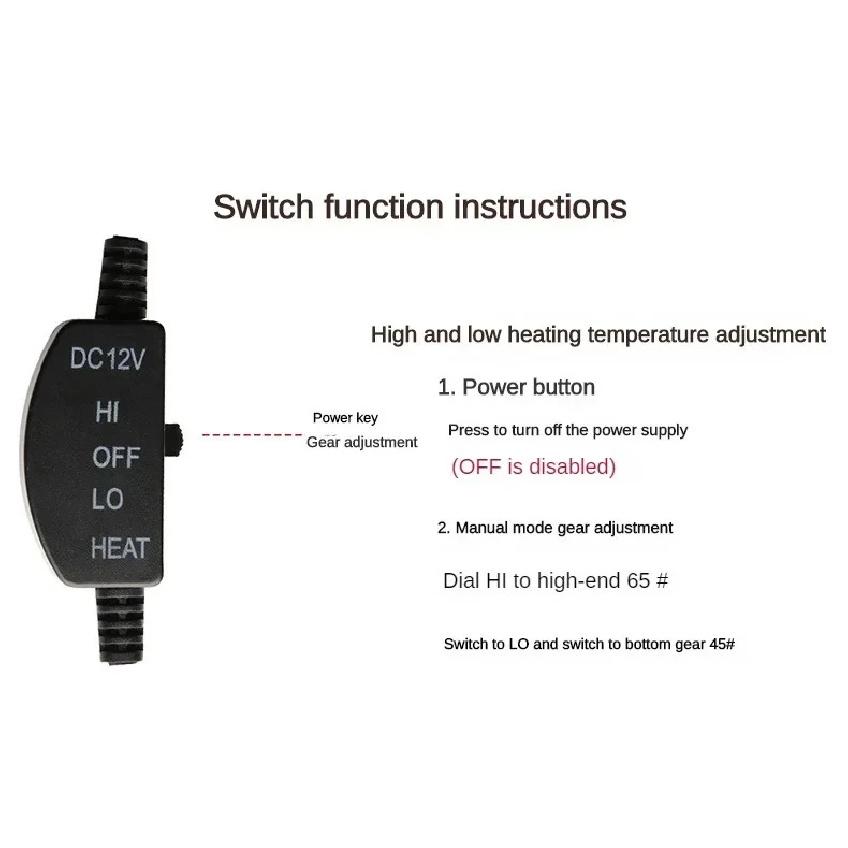 12V Heated Car Seat Cover Winter Heating Cushion Warmer for Car Seats Back Universal Car Seat Heater Pad