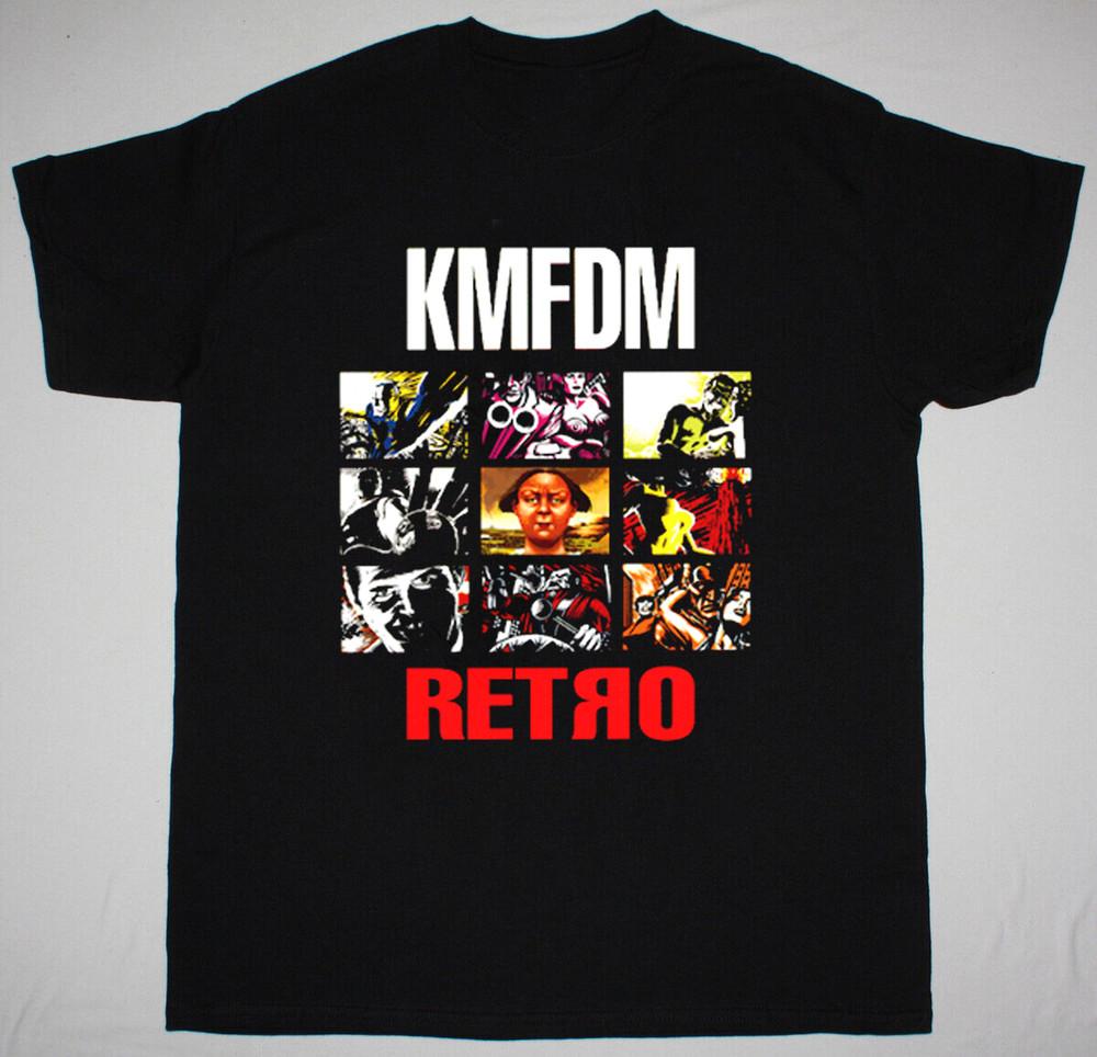 NEW KMFDM Band Retro Gift For Fan Black All Size Shirt Unisex T-Shirt M