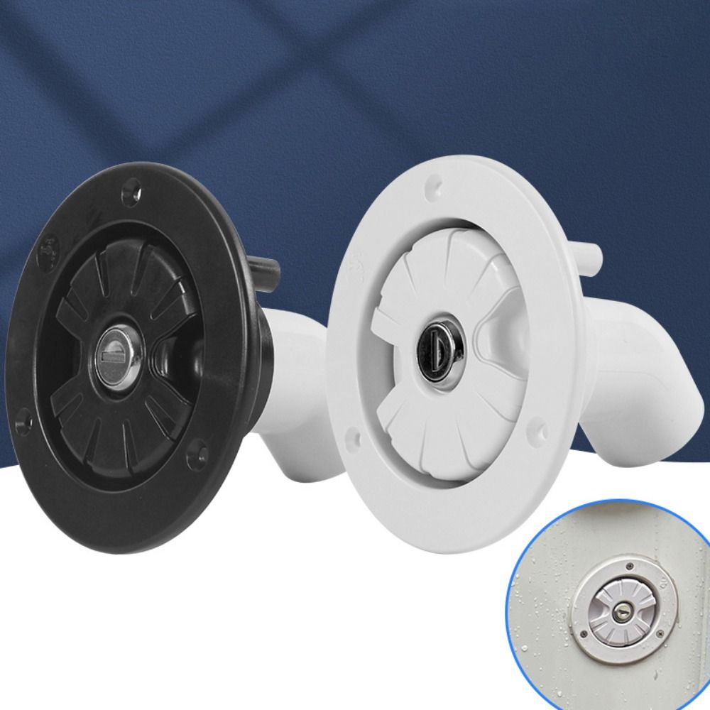 White/Black Gravity Water Inlet Lockable Water Inlet Filler Tough Fill Hatch  Camper