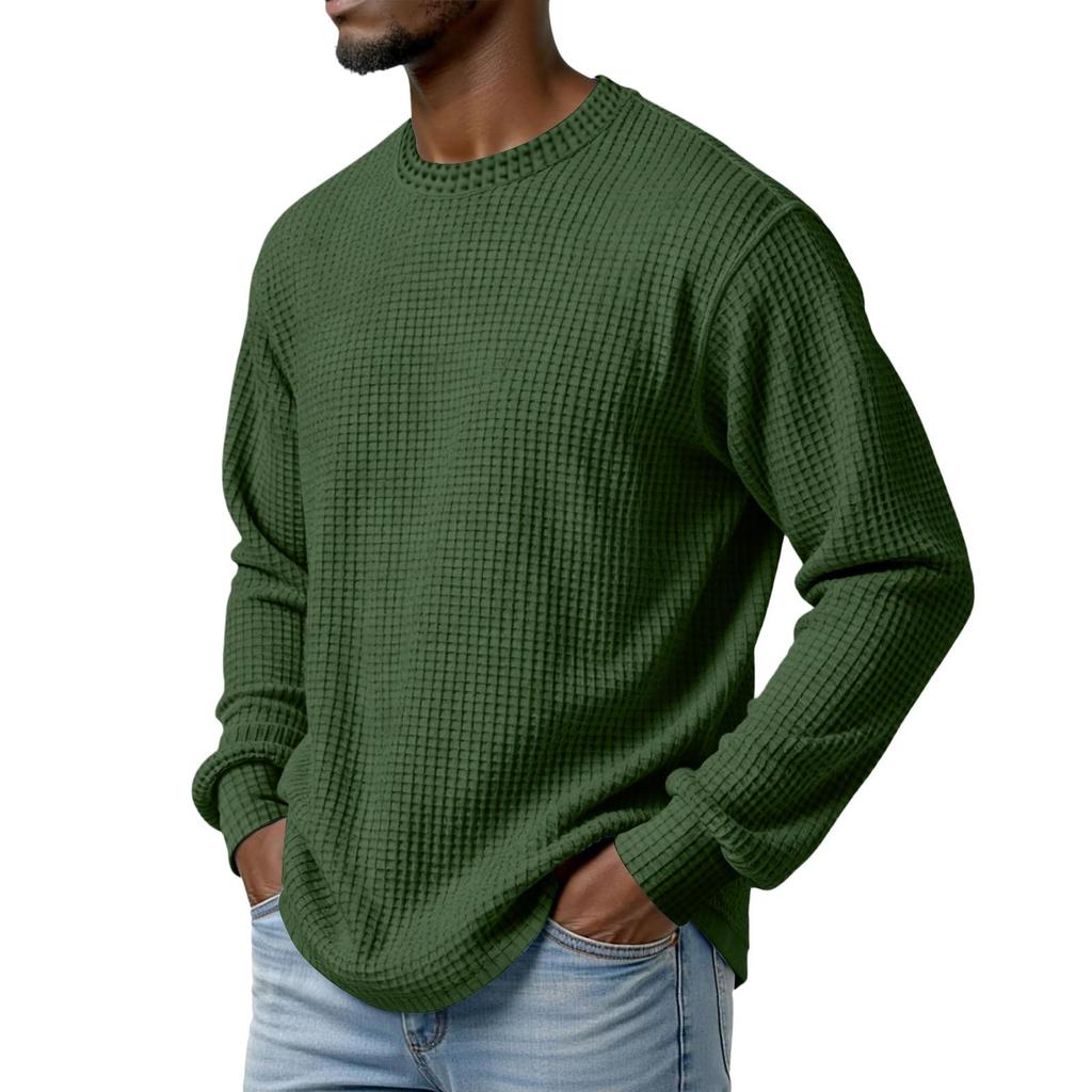 Men's Knit Casual Collar Pullover , Long Sleeve Daily Wear