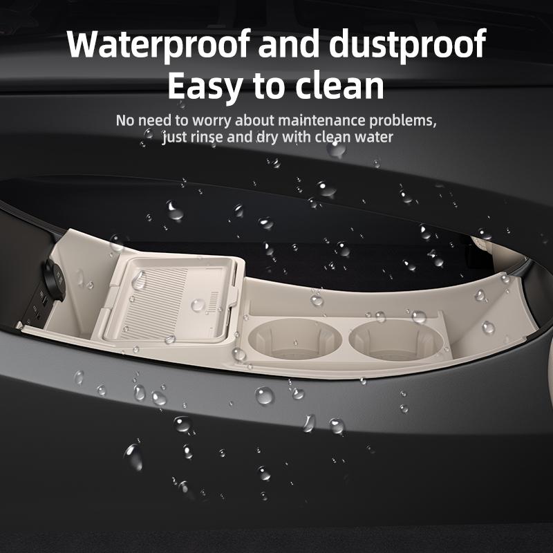 For BYD Dolphin 2025 Center Console Storage Box, Custom Silicone Organizer Tray, Anti-Slip Cup Holder Mat Car Accessories