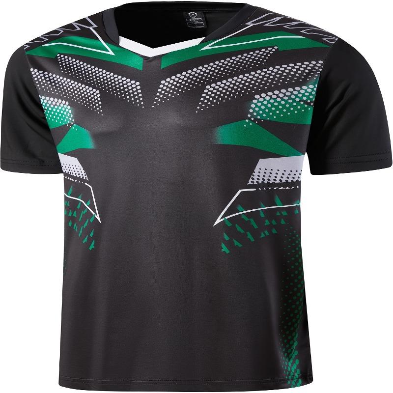 T-shirt sportiva a maniche corte da uomo, asciugatura rapida, 2 maglie da calcio e corsa