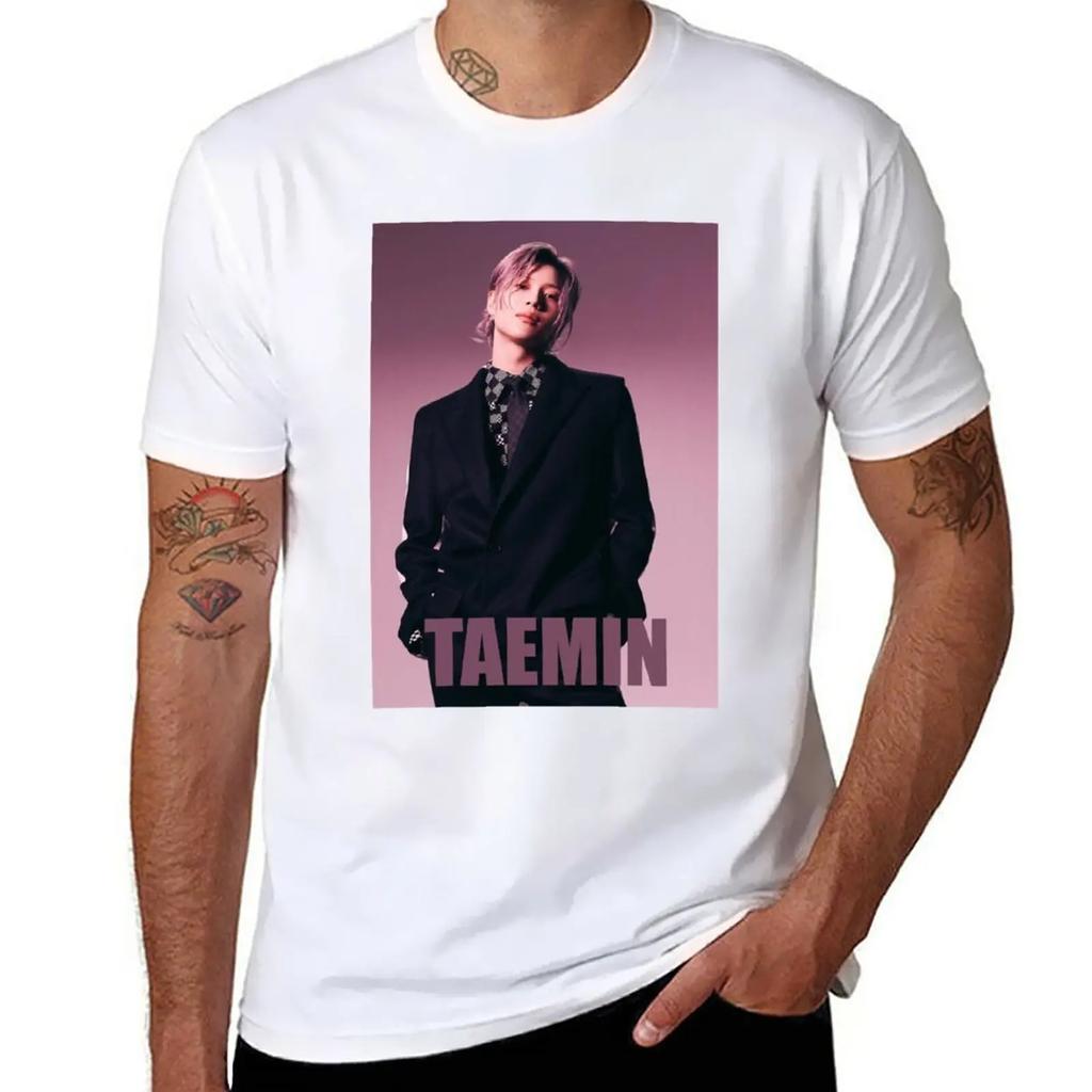 TAEMIN ADVICE T-Shirt animal prinfor boys aesthetic clothes Blouse clothing