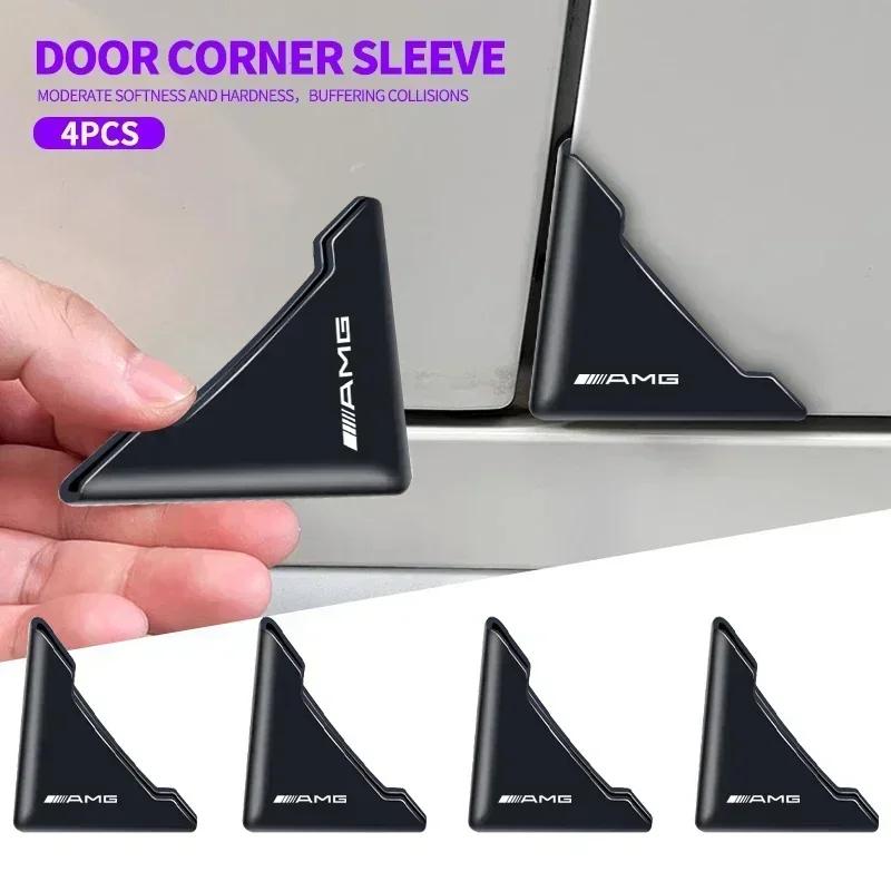 SUK3 2Pcs Car Door Corner Protective Cover Door Scratch Protector For Mercedes Benz AMG W203 W206 W220 W205 W211 W212 GLE GLC GLK