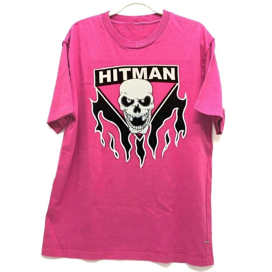 Collection Bret Hart Cotton Gift For Fan Pink S-2345XL T-shirt 3XL