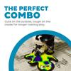 Outward Hound Dog Invincible Gecko Dog Toy Dog Toy Pet Toy (Outward Hound) (2 Squeakers) (Yellow/Green)