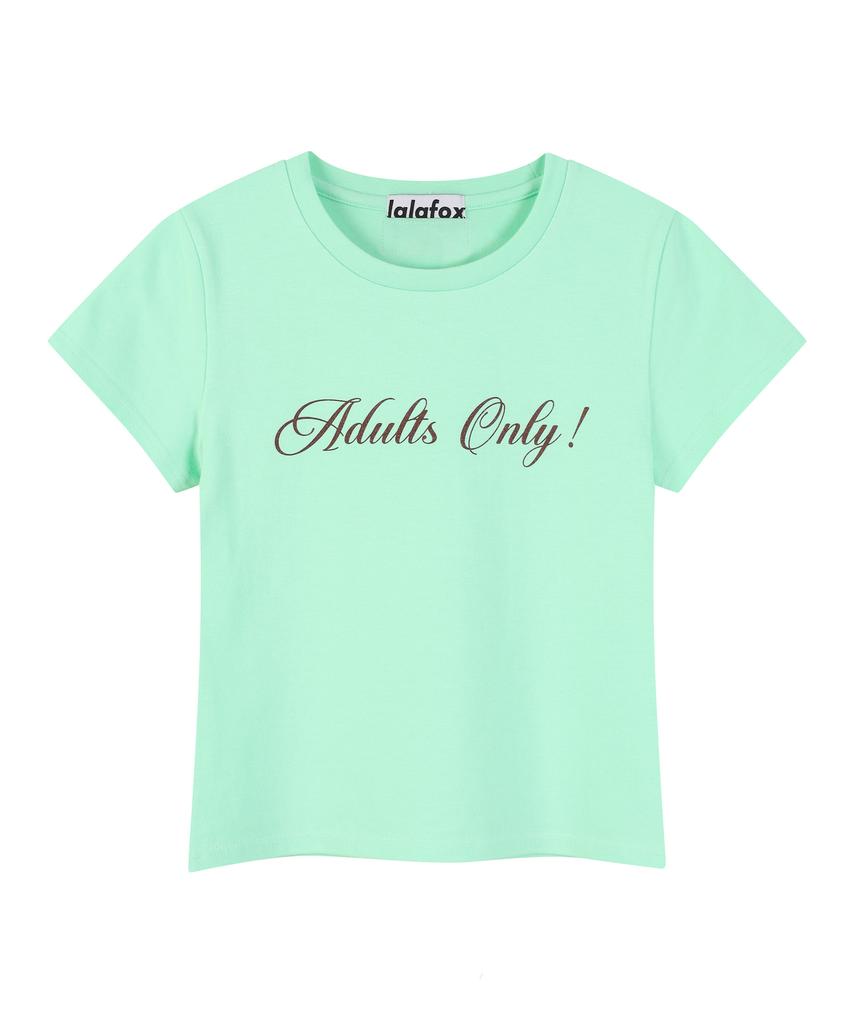 LALAFOX Adults Only Slim T-Shirt Green Bs2Ch013