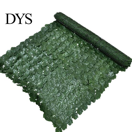 Vibrant Greenery Decoration Artificial Hedge Leaves Faux Ivy Grass Wall Backdrop UV-resistant UV-coated Foliage Decor for Balcony Privacy Garden Patio