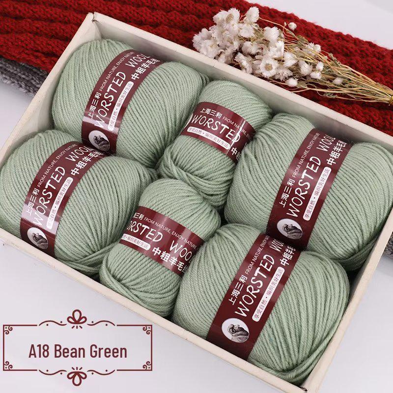 Sanli Wool Yarn 290: Medium Thick Knit Sweater, Scarf, and DIY Seat Cushion