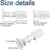 4pack/lot No Drilling Blinds Solution Mini Blind Mounting Brackets For Home Living Room Bedroom No Drill Blind Fittings