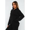 Frauen lose gestrickte Pullover Langarm übergroße hohe Kragen warme Pullover Mode weibliche Herbst Büro Casual Pullover Top Wolle Reißverschluss Anzug zweiteilig