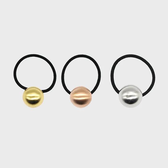 

Металлический шарик резинка для волос (1 кусок) Silver