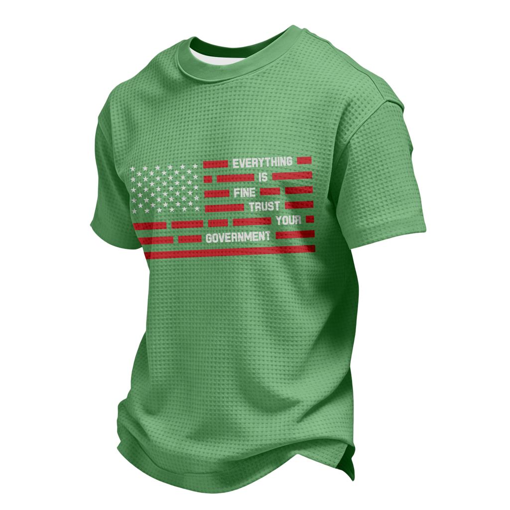 USA Anniversary Men's Casual Letter Print Long-Sleeve Sweatshirt