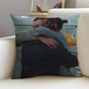 Bold BBROCKHAMPTONS Cushion Cover Breathable and Skinfriendly Linen Pillowcase Square Removable and Washable Cushion