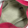 HERMES Bridea Black GM Bag pouch vanity bag H logo Hand Bag cotton hibiscus pink