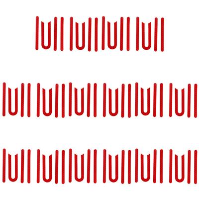2 Set PVC Electric Scooter Reflective Stickers Warning Decal for M365 Red