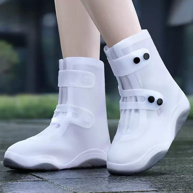 Regenschuhüberzüge, wasserdicht und rutschfest, für Herren und Damen, regenfeste Schuhe, Regenwasserschuhe, verdickte, verschleißfeste, hohe Regenstiefelüberzüge