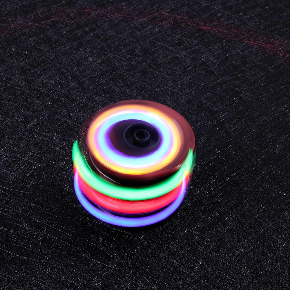 Toy Flash LED Light Colorful Imitation Wood Gyro Music Gyro Music Gyroscope Spinning Gyro