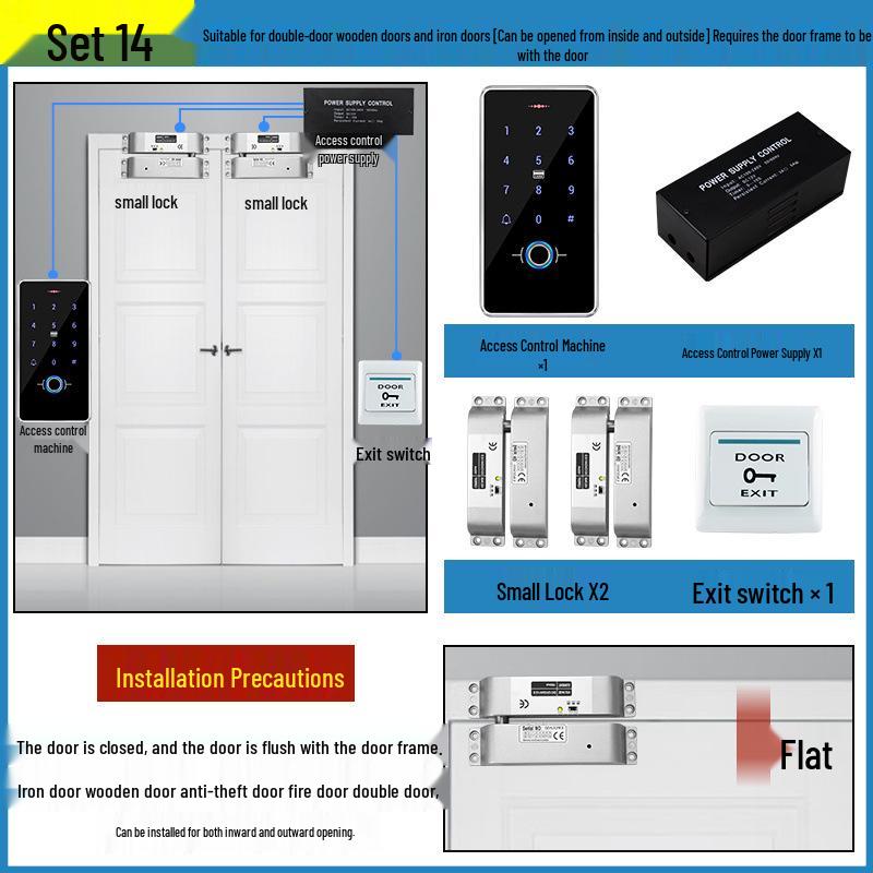 All-in-One Waterproof Fingerprint Access Control System with Password and Card Swipe