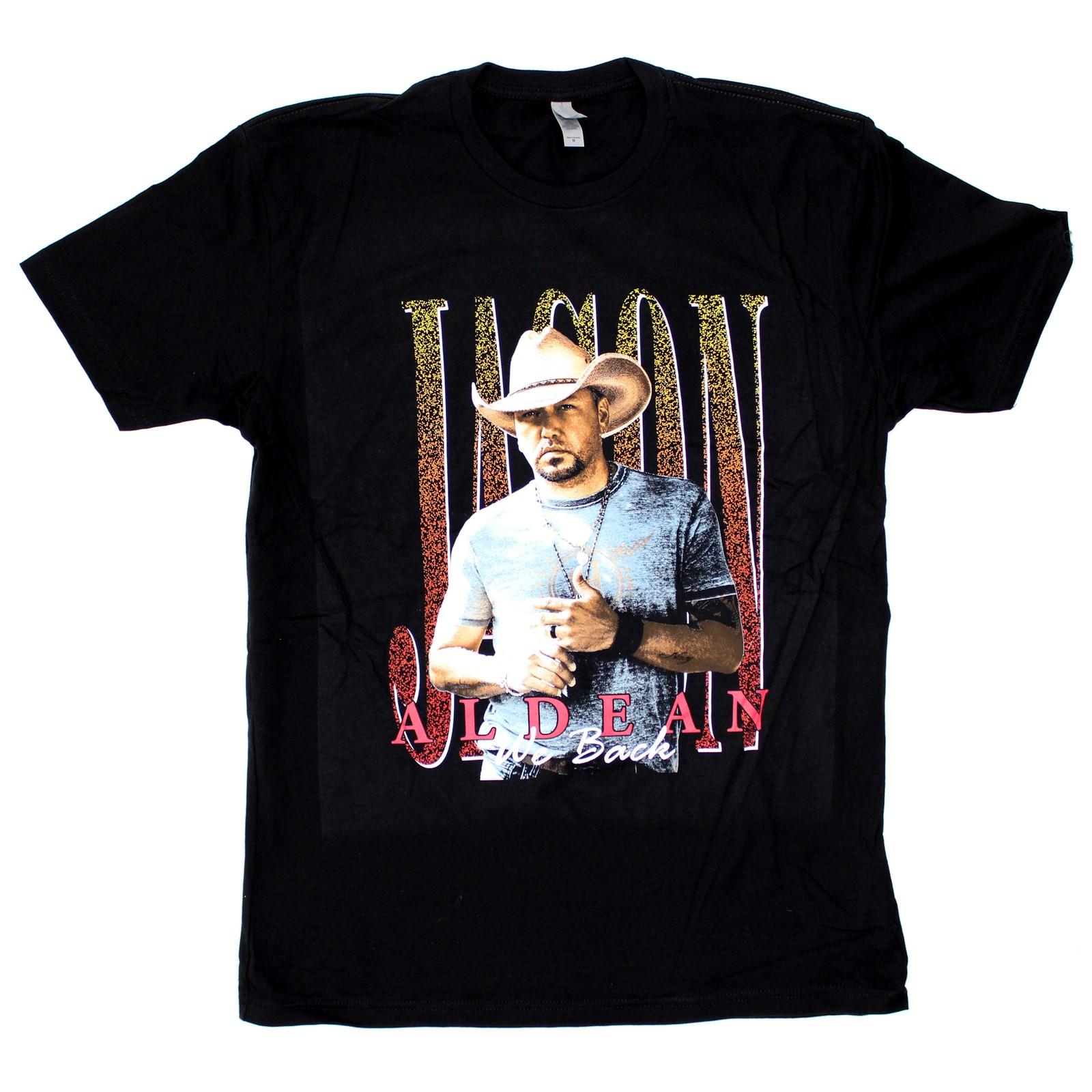 Men s Jason Aldean We Back Tour Tee T-shirt Large Black M