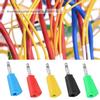 10pcs P3002 4mm Nickel Plated Speaker Banana Plug Connector Test Probe Binding Post