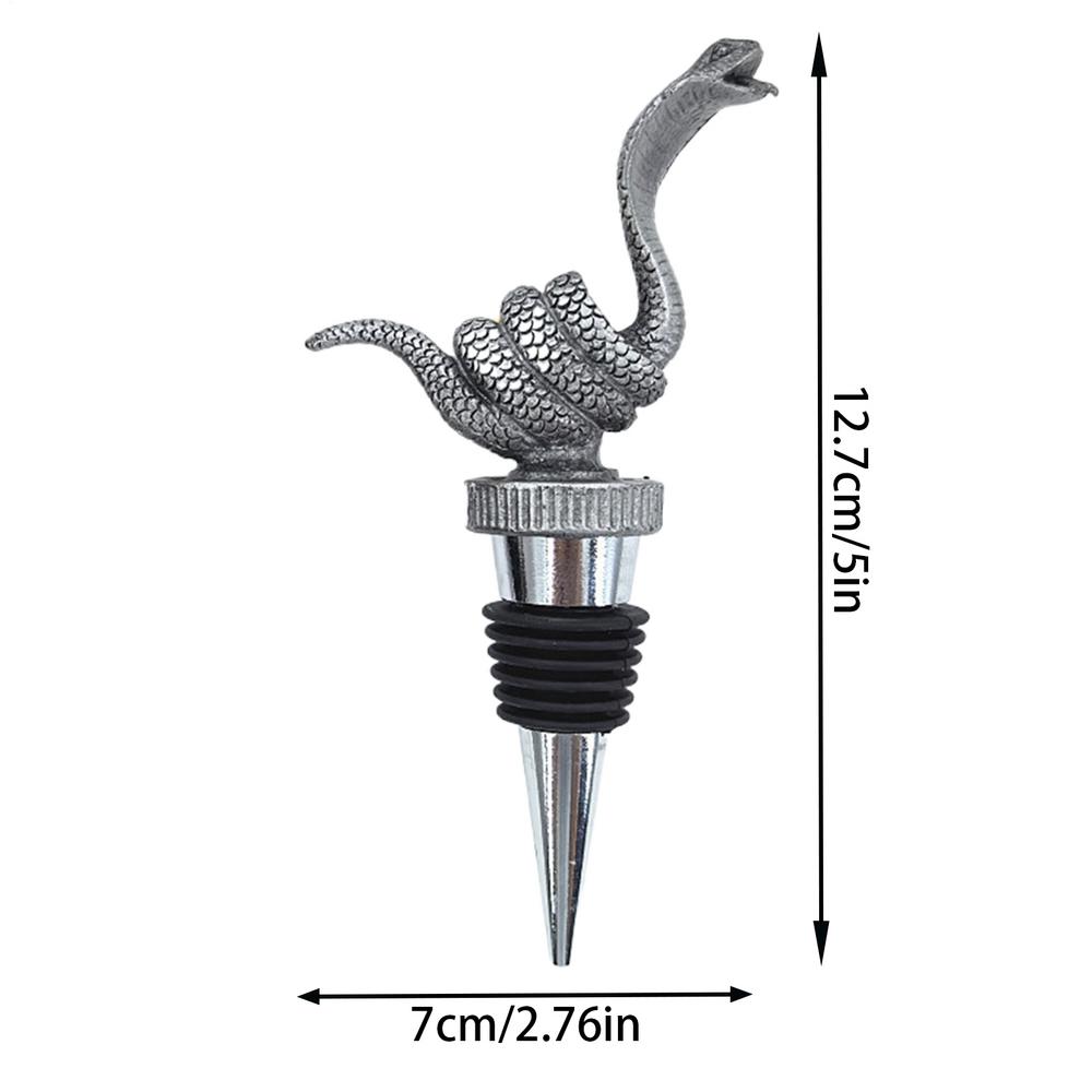 Wine Bottle Stopper Wine Beer Bottle Cork Plug Champagne Stoppers Animal Wine Stopper Snake Head Wine Stopper For Thanksgiving
