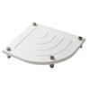 Fan Shaped Stone Drying Mat Water Absorbing Stone Tray with Stainless Steel Feet Fast Drying Diatomite Stone Sink Tray