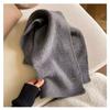 New Winter Solid Color Japanese and Korean Style October Siege Wool Scarf for Women Soft  Light Skinned and Versatile  Couple Scarf for Men