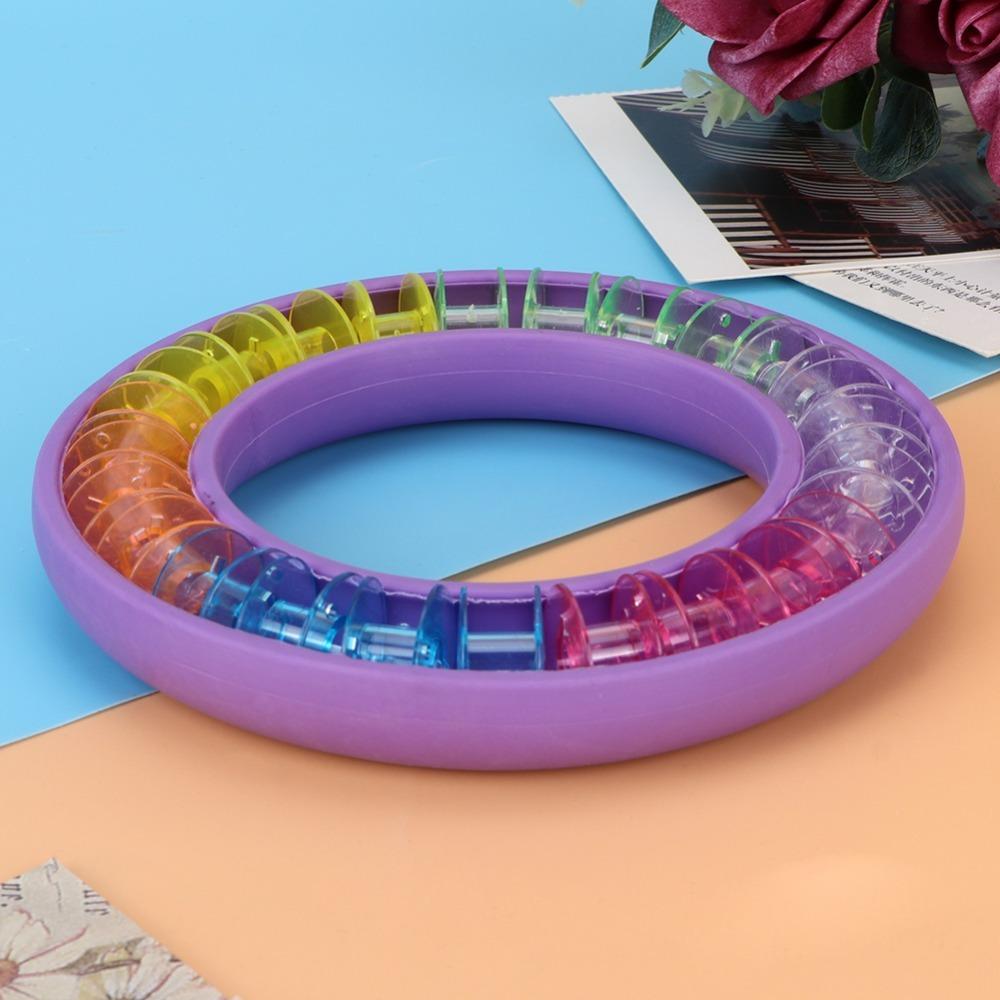 

Round Shape Bobbin Organizer Reusable Sewing Storage Box Bobbin Saver Thread Organizer Home Sewing