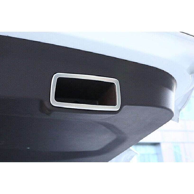 For Jeep Renegade 2015-2023 Silver Steel Tailgate Trunk Handle Lock Frame Trim