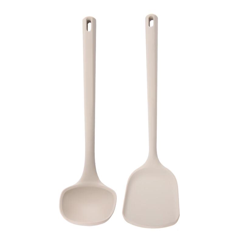 Ruhan One-Piece Silicone Spatula and Ladle Set