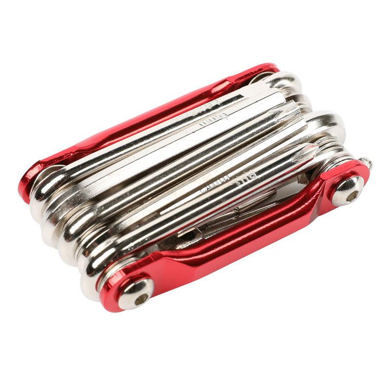 Multifunctional Stainless Steel Professional Bicycle Repair Tool Bicycle Accessories Portable Folding Tool Screwdriver